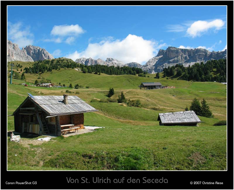 Von St. Ulrich auf den Seceda