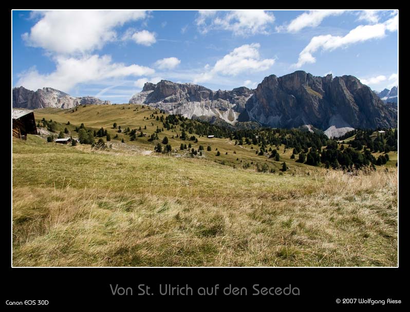 Von St. Ulrich auf den Seceda