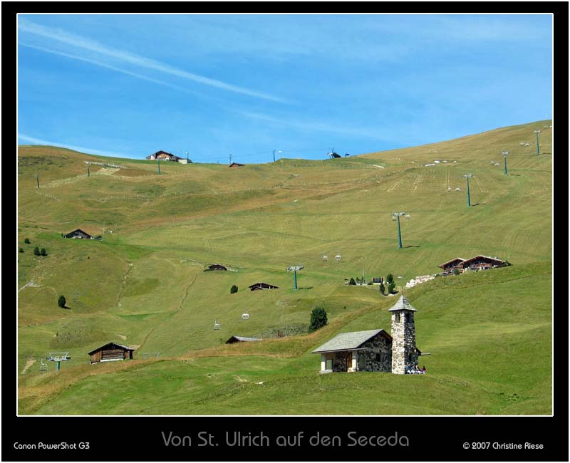 Von St. Ulrich auf den Seceda