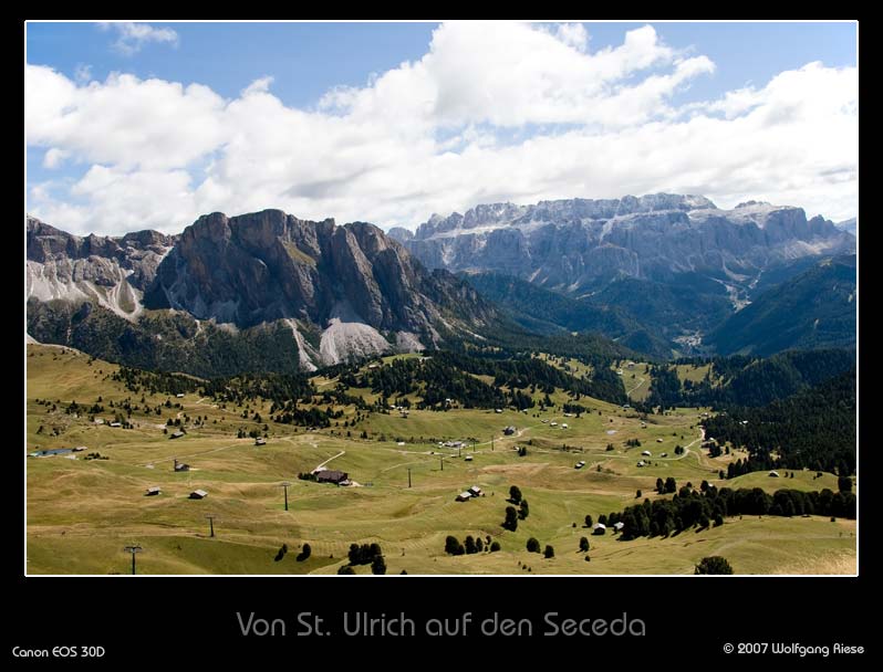 Von St. Ulrich auf den Seceda