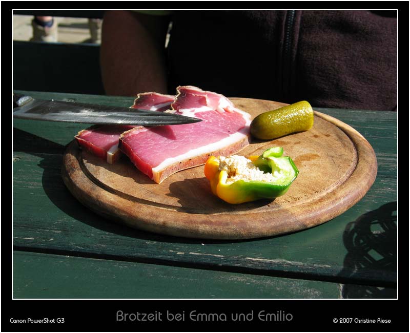 Brotzeit bei Emma und Emilio